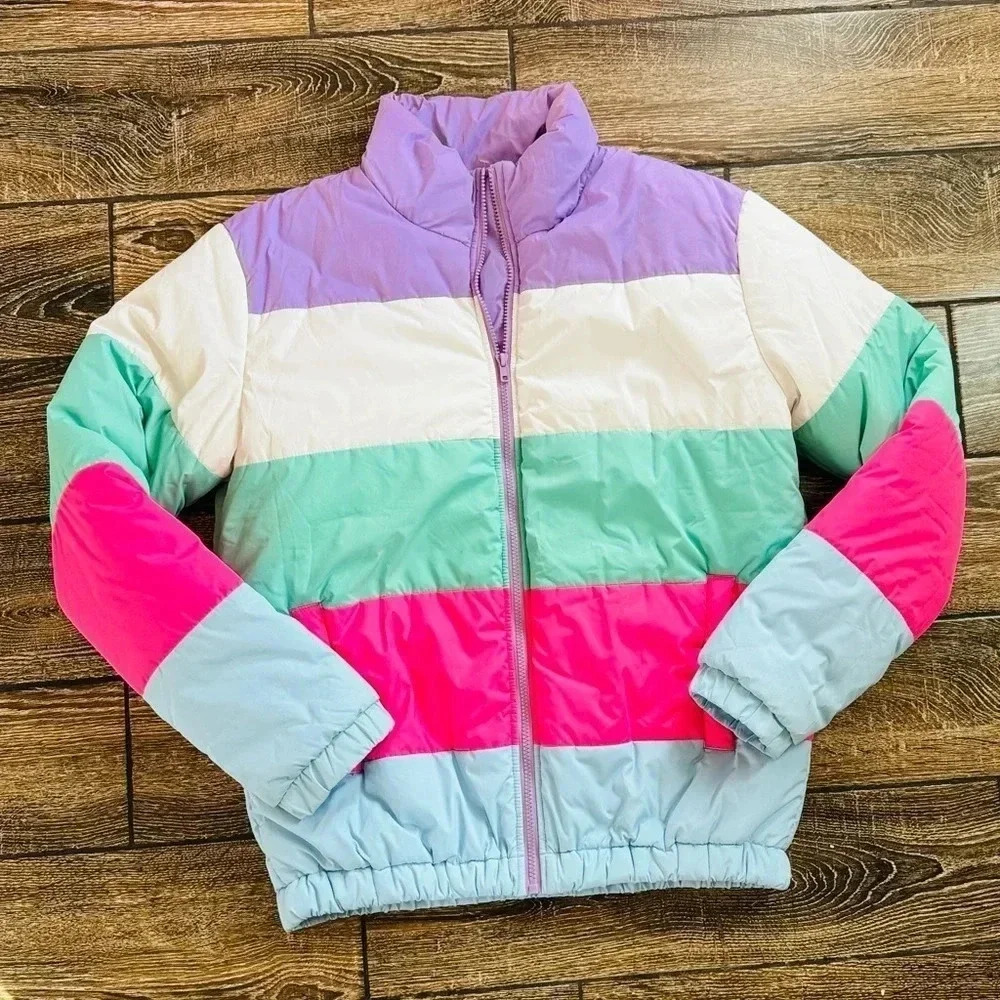 BUDDY LOVE COLORBLOCK PUFFER JACKET SIZE M